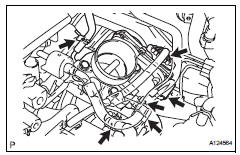 Toyota RAV4. Remove throttle body