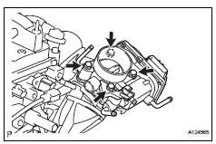 Toyota RAV4. Remove throttle body