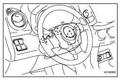 Toyota RAV4. Remove steering column cover lower