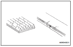 Toyota RAV4. Inspect v-ribbed belt