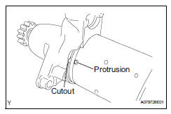 Toyota RAV4. Install starter yoke assembly