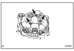 Toyota RAV4. Remove generator brush holder assembly