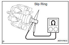 Toyota RAV4. Inspect generator rotor assembly