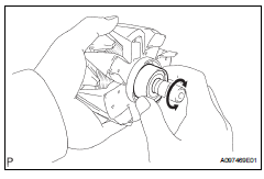 Toyota RAV4. Inspect generator rotor assembly