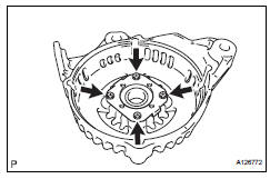 Toyota RAV4. Replace generator drive end frame bearing