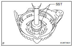 Toyota RAV4. Replace generator drive end frame bearing