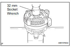 Toyota RAV4. Install generator rotor assembly