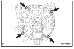 Toyota RAV4. Install generator rotor assembly