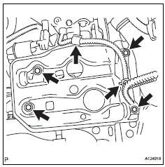 Toyota RAV4. Remove front battery bracket