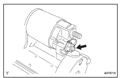 Toyota RAV4. Install magnetic switch assembly