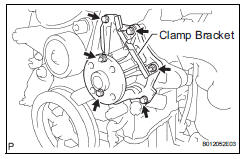 Toyota RAV4. Remove water pump assembly