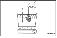 Toyota RAV4. Inspect thermostat