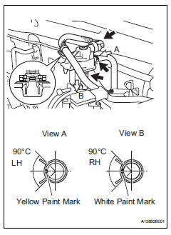 Toyota RAV4. Connect cable to negative battery terminal