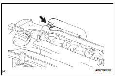 Toyota RAV4. Remove ventilation valve sub-assembly