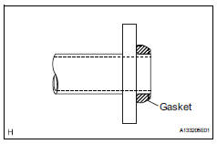 Toyota RAV4. Install front exhaust pipe assembly