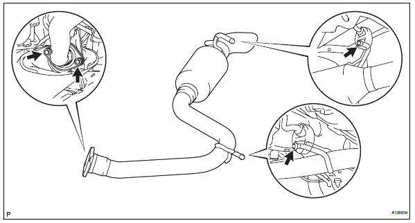 Toyota RAV4. Install tailpipe assembly