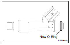 Toyota RAV4. Install fuel injector assembly