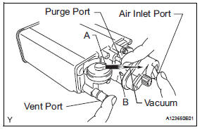 Toyota RAV4. Check the diaphragm.