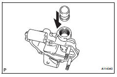 Toyota RAV4. Inspect oil pump relief valve