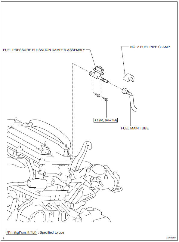 Toyota RAV4. Fuel pressure pulsation damper