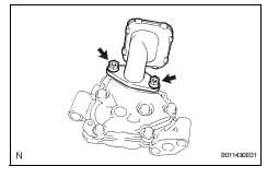 Toyota RAV4. Install oil pump strainer