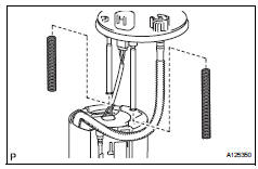 Toyota RAV4. Remove fuel sub-tank assembly