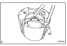 Toyota RAV4. Remove fuel sub-tank assembly