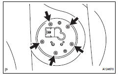 Toyota RAV4. Remove fuel sender gauge assembly