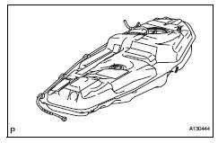 Toyota RAV4. Install no. 1 Fuel tank cushion