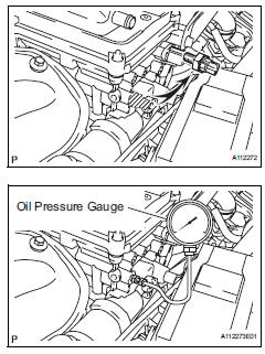 Toyota RAV4. Check oil pressure