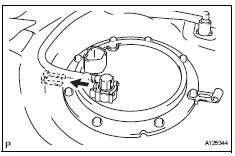 Toyota RAV4. Remove fuel tank main tube sub-assembly