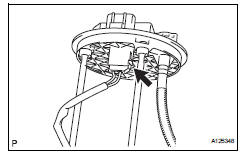 Toyota RAV4. Remove fuel sub-tank assembly