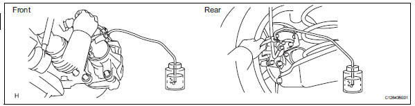 Toyota RAV4. Bleed air from brake line