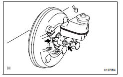 Toyota RAV4. Remove brake m.Der subassembly