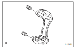 Toyota RAV4. Remove front disc brake bush dust boot