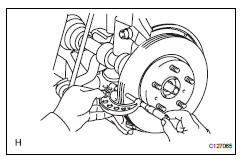 Toyota RAV4. Check disc thickness