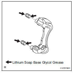 Toyota RAV4. Install front disc brake bush dust boot