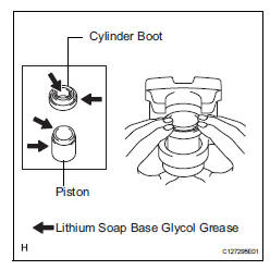 Toyota RAV4. Install rear disc brake piston