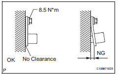 Toyota RAV4. Inspect front speed sensor (installation)