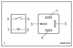 Toyota RAV4. Inspect vsc motor relay (marking: vsc mtr)