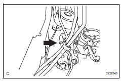Toyota RAV4. Remove abs and traction actuator assembly with bracket