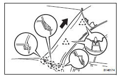 Toyota RAV4. Remove front pillar garnish rh