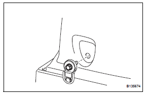 Toyota RAV4. Remove tether anchor bracket subassembly (w/o rear no. 2 Seat)