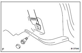 Toyota RAV4. Remove deck trim side panel assembly lh (w/o rear no. 2 Seat)