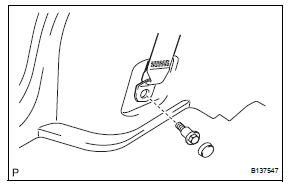 Toyota RAV4. Remove deck trim side panel assembly rh (w/o rear no. 2 Seat)