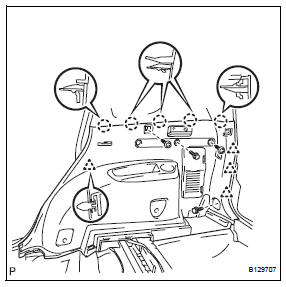 Toyota RAV4. Remove deck trim side panel assembly rh (w/ rear no. 2 Seat)