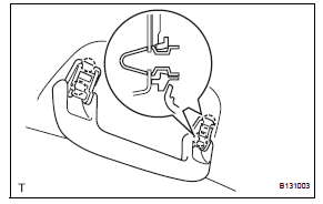 Toyota RAV4. Remove assist grip sub-assembly