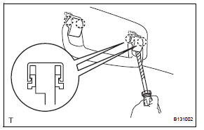 Toyota RAV4. Remove assist grip cover (for rear grip)