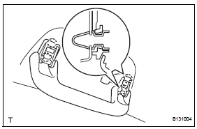 Toyota RAV4. Remove rear assist grip assembly