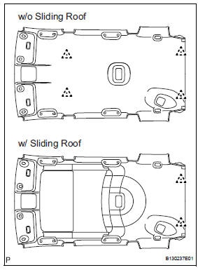 Toyota RAV4. Remove roof headlining assembly